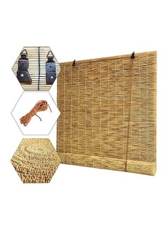 اشتري Hometaste Bamboo Roll Up Blinds Bamboo Shades Blinds Reed Curtain Outdoor Bamboo Roll Up Shades Reed Curtains Windows Outdoor Roller Shade For Garden/Porch/Patio (Big_120X200Cm) في الامارات