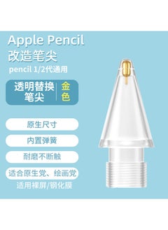 Buy Applicable to Apple iPad paper film Applepencil transformation Generation 2 generation needle tube original replacement nib 7.0 transparent lengthened needle tube [Silver Needle]] in Saudi Arabia