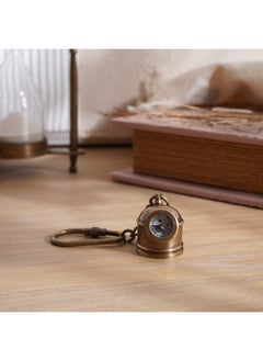 اشتري Compass Metal Decorative Keyring L7cm - Antique Gold في الامارات