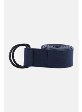 Buy Men Leather Belt, Navy in UAE