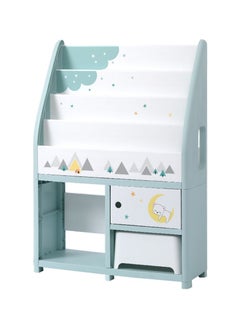 اشتري Baby Picture Book Shelf, Children's Bookshelf Storage Display Cabinet with Storage Stool, Multifunctional Shelf Storage Cabinet Suitable for Bedroom, Playroom, Classroom في الامارات