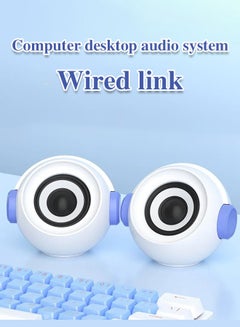 Buy Computer Audio,Desktop Laptop,Home Wired Small Speaker,Desktop Esports,Multimedia Speaker,Subwoofer in Saudi Arabia