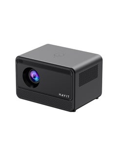 اشتري Portable 4K Projector with Dual-Band WiFi (2.4G/5G), Bluetooth 5.0, Compatible with Android, iOS, Windows, HDMI, and USB في السعودية