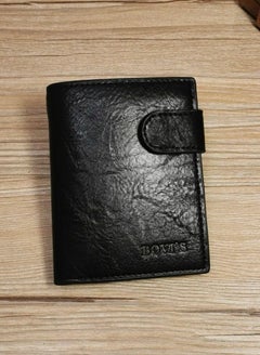 Buy Leather Wallet For Men Black Colour in Saudi Arabia