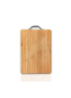 Buy FEELINGS Rectangle Bamboo Chopping Board - 34x24x1.8cm | Chopping Board | Cutting Board | Wooden Cutting Board | Charcuterie Board in UAE