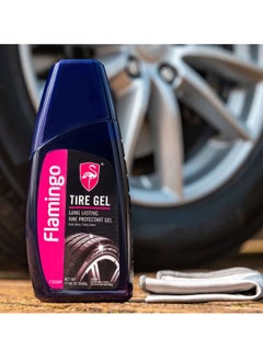 Buy Flamingo Tire Gel Long Lasting Tire Protectant Gel 500 ML in Saudi Arabia