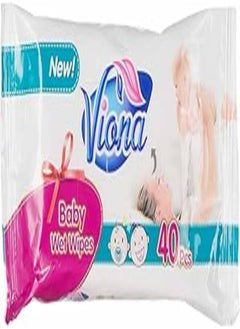 Buy Viona new baby wet wipes - 40 pieces in Egypt