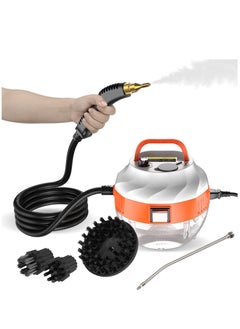 اشتري Steam Cleaner - High Temperature Pressurized Handheld Steam Cleaning Machine with Brush Heads and Gloves, for Car Floors Kitchen Furniture Bathroom Windows في الامارات