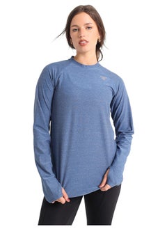 Buy Blue Heather Long Sleeve Top in Egypt