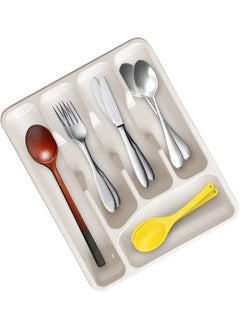 Buy "Dunia Clean-Cut Solution: White Plastic Cutlery Holder - Your Stylish, BPA-Free Kitchen Organizer!" in Egypt