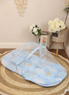 Buy Ultra soft and breathable newborn sponge foldable mosquito net mattress with various designs in UAE