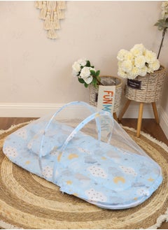 Buy Ultra soft and breathable newborn sponge foldable mosquito net mattress with various designs in UAE