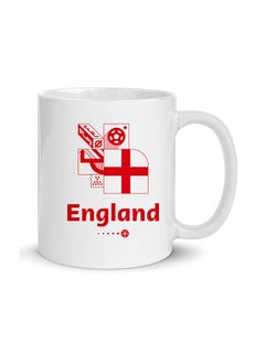 Buy Football World Cup 2022 Printed Ceramic Mug 450 Ml in UAE