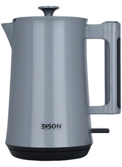 اشتري Edison electric kettle, gray, 1.7 liters, 2150 watts في السعودية