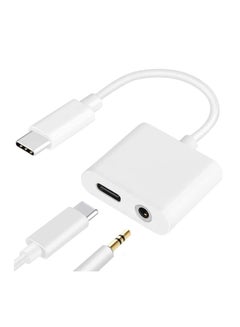Buy USB C to 3.5mm Headphone and Charger Adapter,2 in 1 USB C to Aux Audio Jack with PD 60W Fast Charging Dongle Fit with Galaxy S22 Ultra/S21 Ultra/S20/S20+ Ultra, Note 20/10,Pixel 5/4XL/3 XL/2XL in UAE