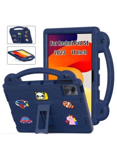 Buy Kids Safe EVA Bear Case Compatible with Xiaomi Redmi Pad SE 11 Inch 2023 Handheld Shockproof Tablet Cover For Redmi Pad SE 11" (Dark Blue) in UAE