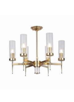 اشتري Viviana Chandelier Metal Plated+Glass D60Xh53 E27 Copper في الامارات