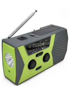 اشتري Hand Crank Radio With Bluetooth Speaker And LED Light LU-HV11-23 Green/Black في السعودية