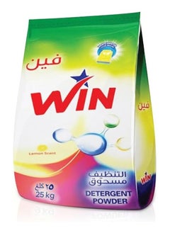 Buy Superior Detergent Washing Powder for White and Coloured Clothes - Lemon Scent 25KG in UAE