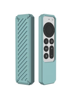 Buy Silicone Case for Apple TV 4K (2021) Remote Cover for New Apple 4k TV Series 6 Generation Case (Green) in UAE
