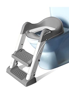 اشتري Step Stool Foldable Potty Trainer Seat- Grey في الامارات