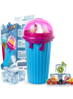 Buy COOLBABY Ice Maker Cup 500ML Smoothies Cup DIY Ice Cream Quick Frozen Silicone Squeeze Cup Cooling Milkshake Slushy Machine Water Bottle in UAE