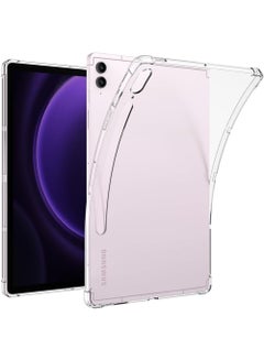 Buy Compatible for Samsung Tab S9 FE Plus Case Clear (SM-X610/SM-X616) Soft TPU Ultra-Thin Corner Air-Cushion Shockproof Protective Bumper Case for Samsung Galaxy Tab S9 FE Plus 12.4 Inch in UAE