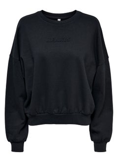 Buy Text Knitted Sweatshirt in Saudi Arabia