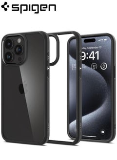 اشتري iPhone 15 Pro Ultra Hybrid Case Cover - Clear/Black في السعودية