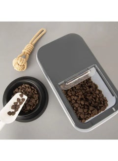 Buy Dunia BlackGrain/Cereal Container 10L with Slide Lid - Storage Solution - BPA-Free (L=34.5cm W=19cm H=23.5cm) in Egypt
