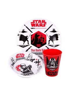 Buy 3-Piece Star Wars Empire Icons Melamine Kids Dinner Set in UAE