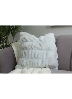 Buy Luxury Ripple Filled Cushion 45X45cm-Silver in UAE