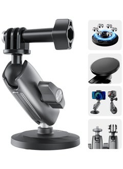 Buy Magnetic Mount Magnet Metal Mounts Accessories for Action Camera, 360 Quick Release Car Holder Attach for GoPro Max Hero 12 11 10 9 8 7 6 Insta360 X2 X3 Go3 Ace Pro DJI Action 4 Osmo Pocket 3 in UAE