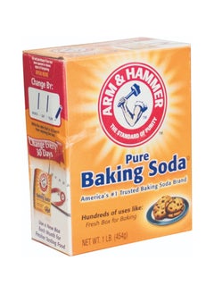 Buy Arm & Hammer Pure Baking Soda Box, 453g for cook and clean in Saudi Arabia