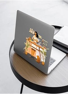 Buy Generic Laptop skin size 15×15 on the outside and 8×7 on the inside, removable Laptop skin, Sticker multi-colored, transparent vinyl plastic sticker - 6221243360445 in Egypt