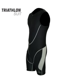 Buy Men Triathlon Tri Suit Compression Running Swimming Cycling Skin Tight Padded in UAE