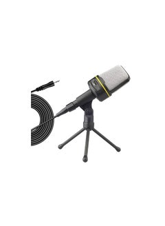 Buy SF-920 Professional Condenser Microphone 3.5mm Corded Studio Capacitive Mic with Tripod Stand for PC Desktop Computer in Egypt