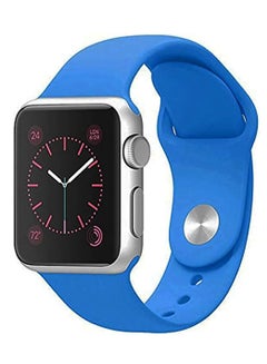 Buy Apple Watch Band49mm 45mm 44mm 42mm Silicone Sport Strap Replacement Band - Blue in Egypt