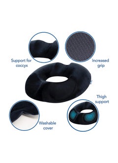 Buy SKY-TOUCH Memory Foam Seat Cushion, Donut Pillow Pain Relief for Prostate, Pregnancy, Coccyx Pain, Surgery, Sciatica, Car Home Office Seat Cushions Black in UAE