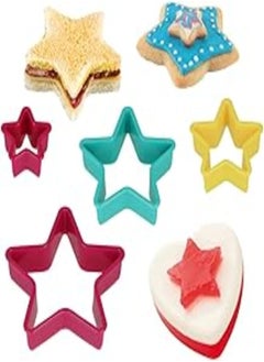 اشتري Metaltex 25.91.20 Star Shape Nesting Cookie Cutters in Assorted Sizes, Set of 4, Multi-Colour, Stainless Steel في مصر