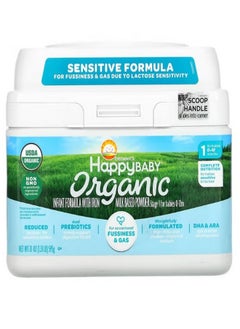 اشتري Organics Happy Baby Infant Formula With Iron Stage 1 0 12 Months 21 oz 595 g في الامارات