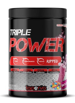 Buy Laperva Triple Power Ripped Skitles - 630gm, Boost Metabolism, Burn Fat and Build Lean Muscle - Premium Thermogenic pre-workout Formula (90 servings)-630gm in UAE