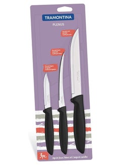 اشتري Tramontina Multipurpose Triple Knives Set Peeling, Tomato And Steak في الامارات