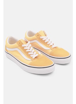 Buy Women Old Skool Lace Up Skate Shoes, Yellow Combo in Saudi Arabia