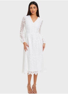 Buy Lace Detail Dress in UAE