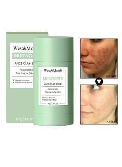 Buy Mugwort Acne Clay Stick, Mugwort Anti Pores And Acne Clay Mask, Cleansing Mask Mud Mask For Men And Women, Moisturizing Oil Control Shrink Remove Blackheads, Shrink Pores, Improve Skin Tone in Saudi Arabia