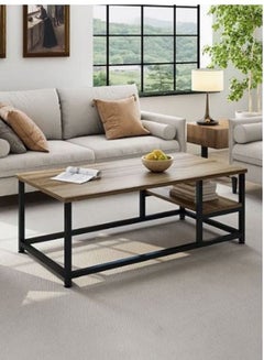 Buy Simple European Style Double Layer MDF Engineering Board Home Sofa Coffee Table For Living Room in Saudi Arabia