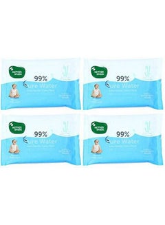 Buy Thick Fabric Baby Water Based Unscented Wipe (Blue 10 Wipes)Pack Of 4 in Saudi Arabia