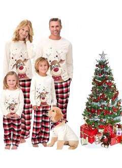 Buy Christmas Family Matching Pajamas Classical Nightwear Sleepwear Sets Long Sleeve Pjs for for Adults Kids and Baby Holiday Xmas Sleepwear Set (Baby Unisex) in UAE