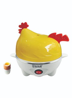 Buy Electric Egg Boiler Cooker White/Yellow in Saudi Arabia